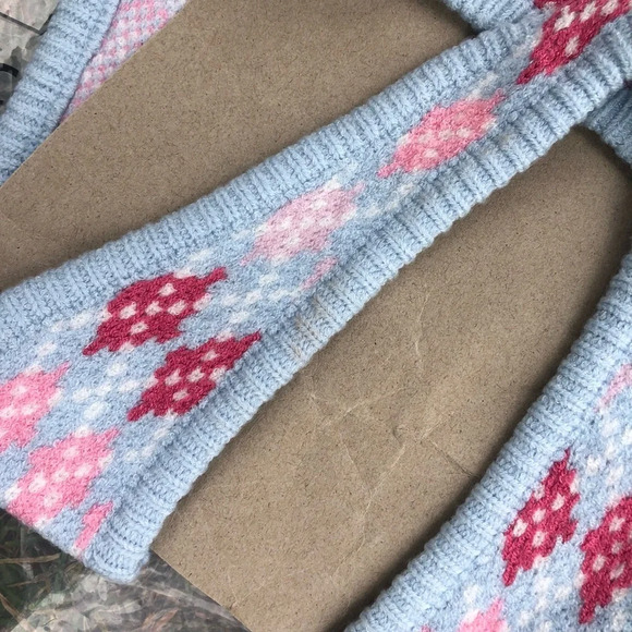 Adika y2k Argyle Halter Sweater Top - Picture 7 of 7